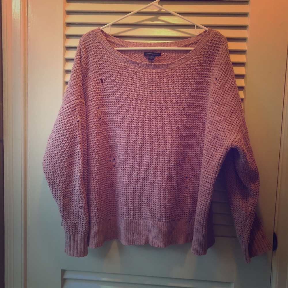American Eagle pink sweater XL